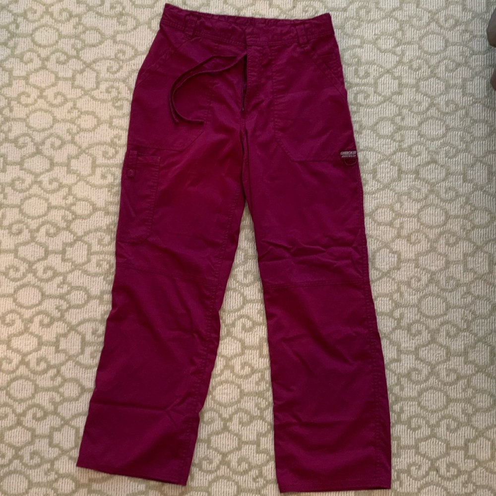 Burgundy Scrub Pants